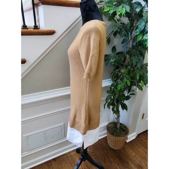 NewYork & Co. Women's Acrylic Round Neck Short Sleeve Knee Length Knit Dress M - Picture 6 of 11